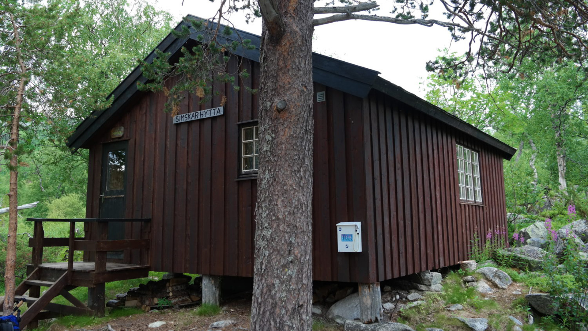 Simskardhytta in Simskardet Open cabin belonging to Statskog