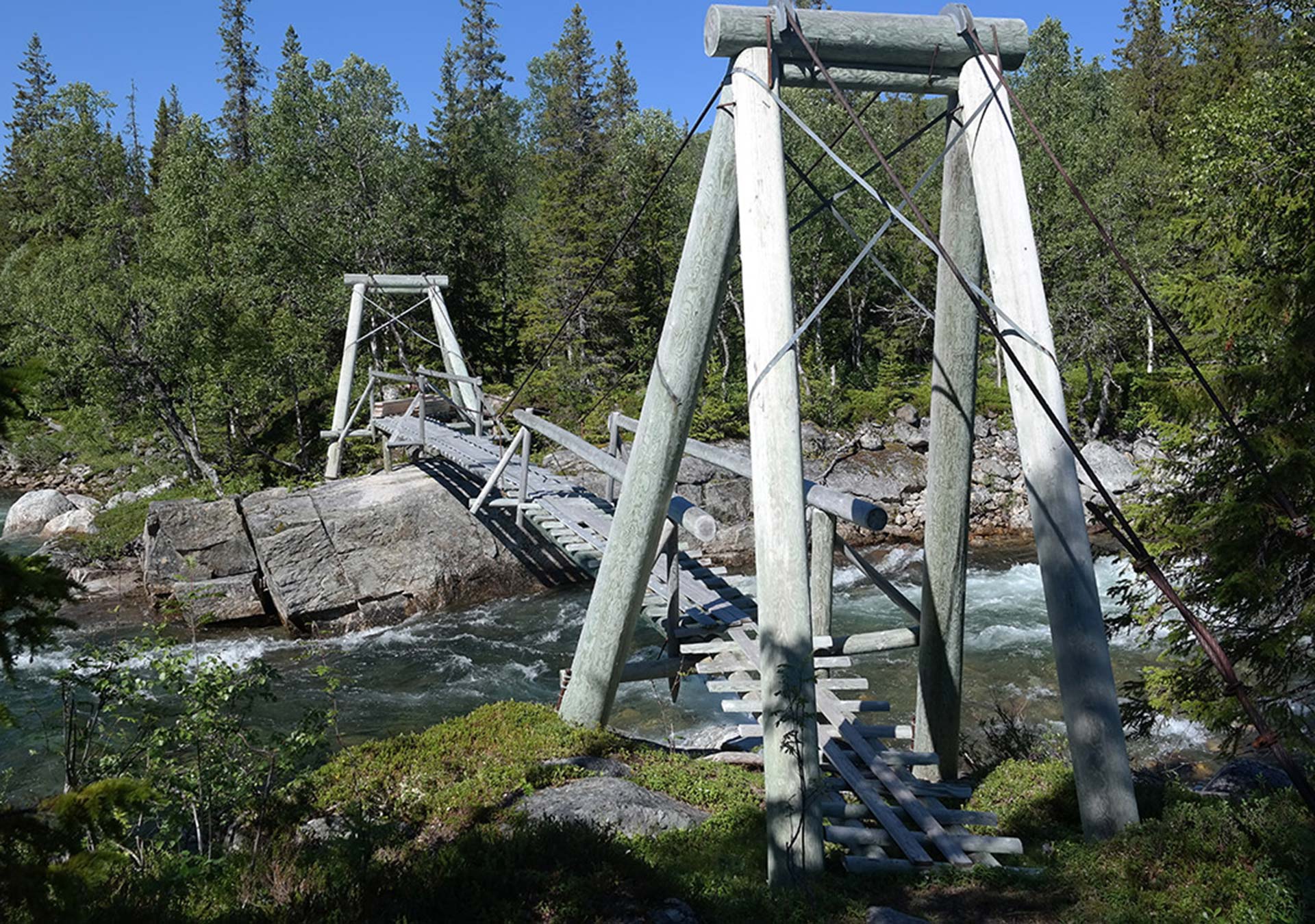 Bild der Storelva-Brücke in Namskroken